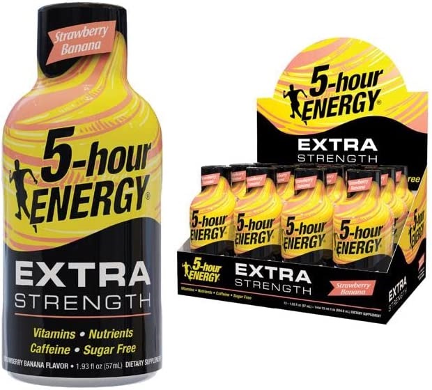 5 HOUR ENERGY EXTRA STRENGTH SUGAR FREE STRAWBERRY BANANA ENERGY 1.93 OZ 12 CT