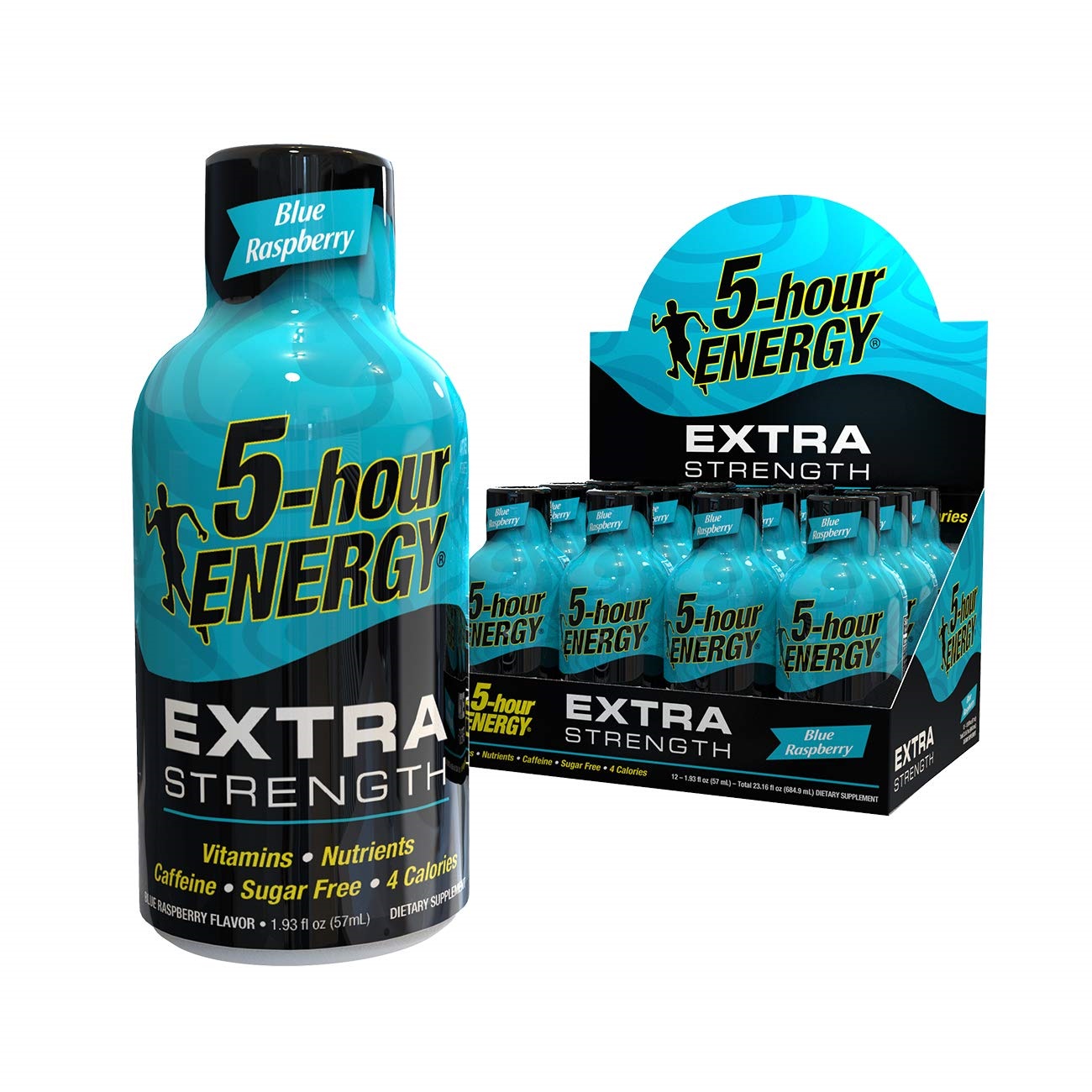 5 HOUR ENERGY EXTRA STRENGTH BLUE RASPBERRY 1.93 OZ 12 CT