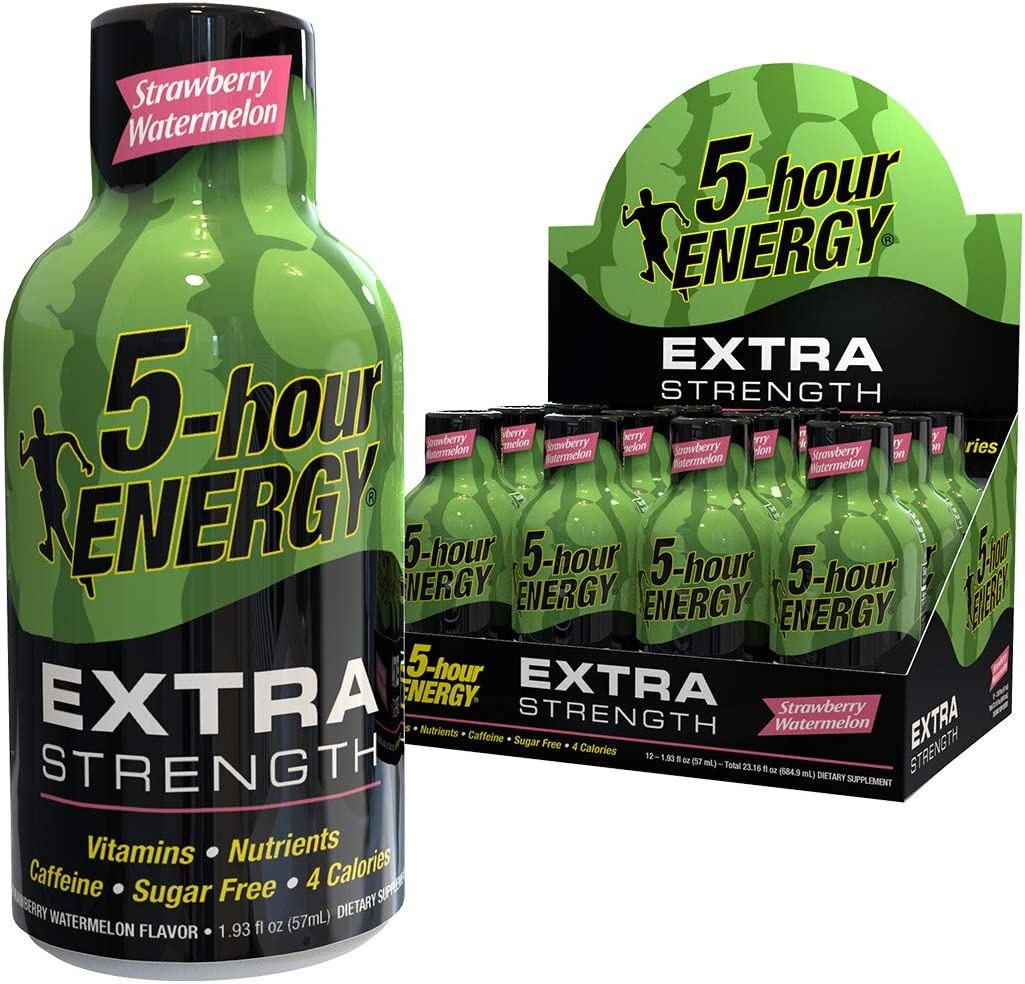 5 HOUR ENERGY EXTRA STRENGTH STRAWBERRY WATERMELON 1.93 OZ 12 CT