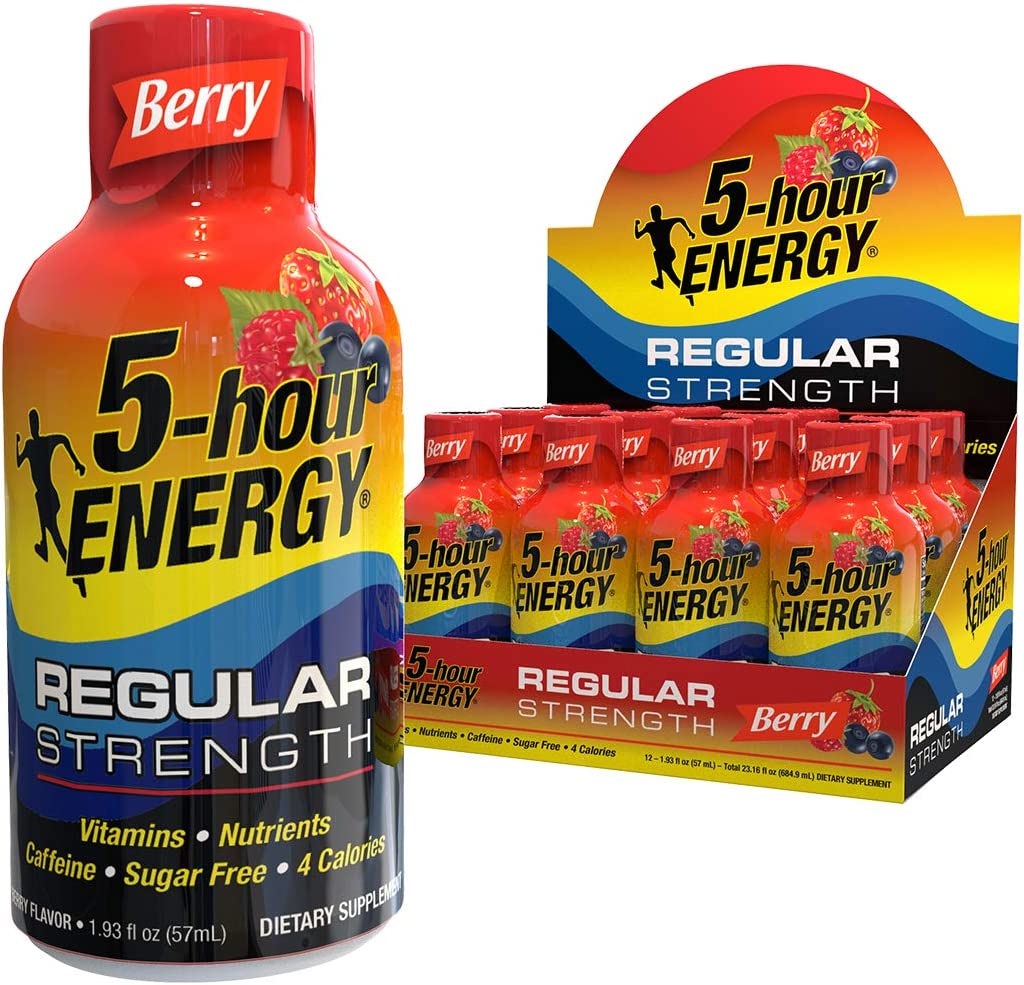 5 HOUR ENERGY REGULAR STRENGTH BERRY 1.93 OZ 12 CT