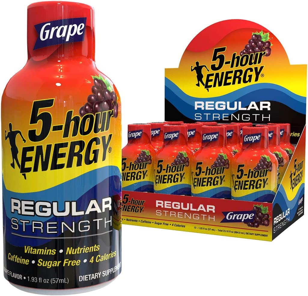 5 HOUR ENERGY REGULAR STRENGTH GRAPE 1.93 OZ 12 CT