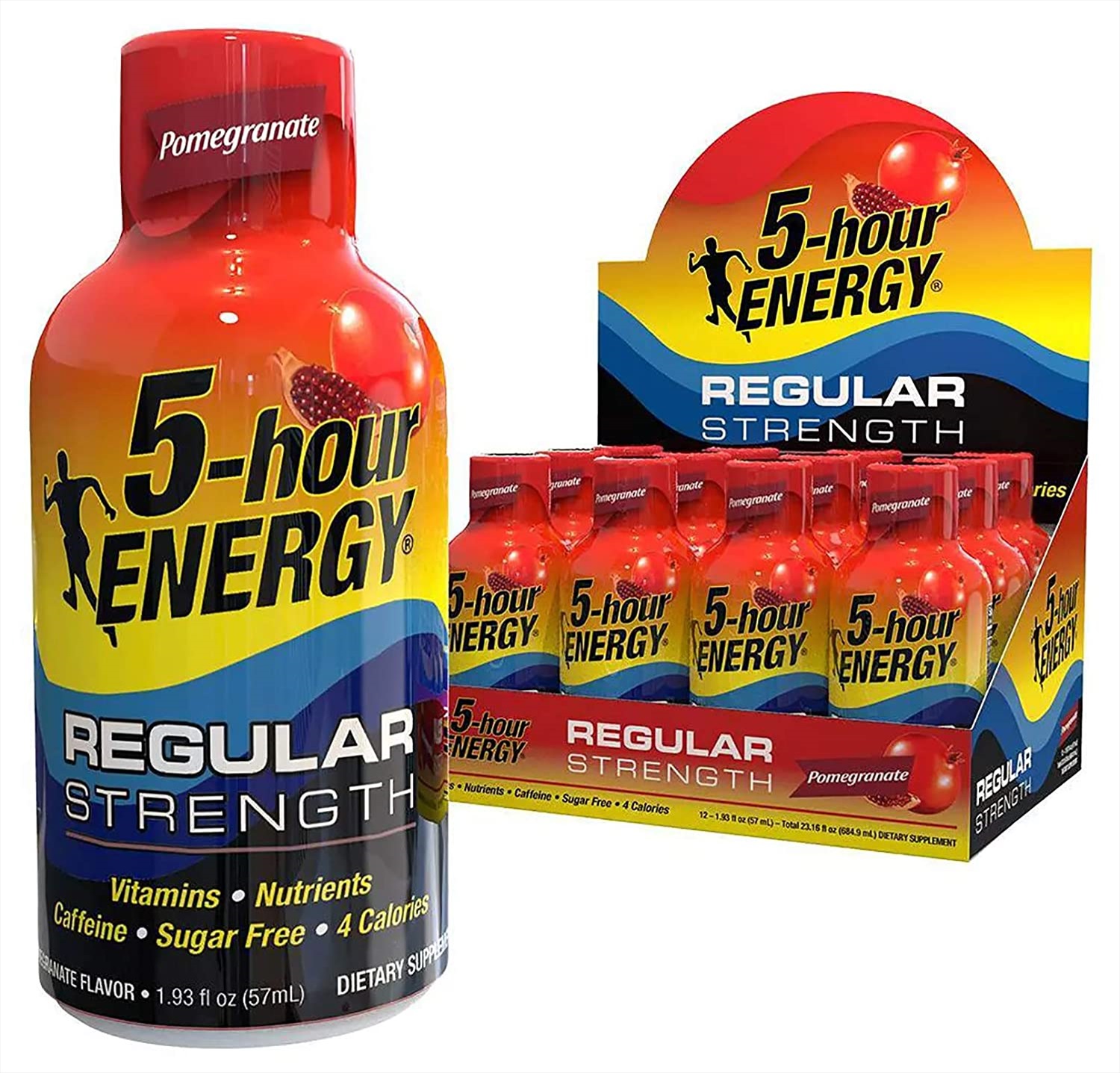 5 HOUR ENERGY REGULAR STRENGTH POMEGRANATE 1.93 OZ 12 CT