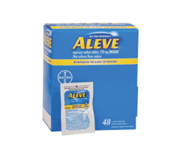 ALEVE PAIN RELIEF 48 1 CAPLET POUCHES