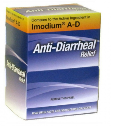 ANTI DIARRHEAL RELIEF ( IMODIUM A-D ) 1 CAPLET IN EACH PACKE
