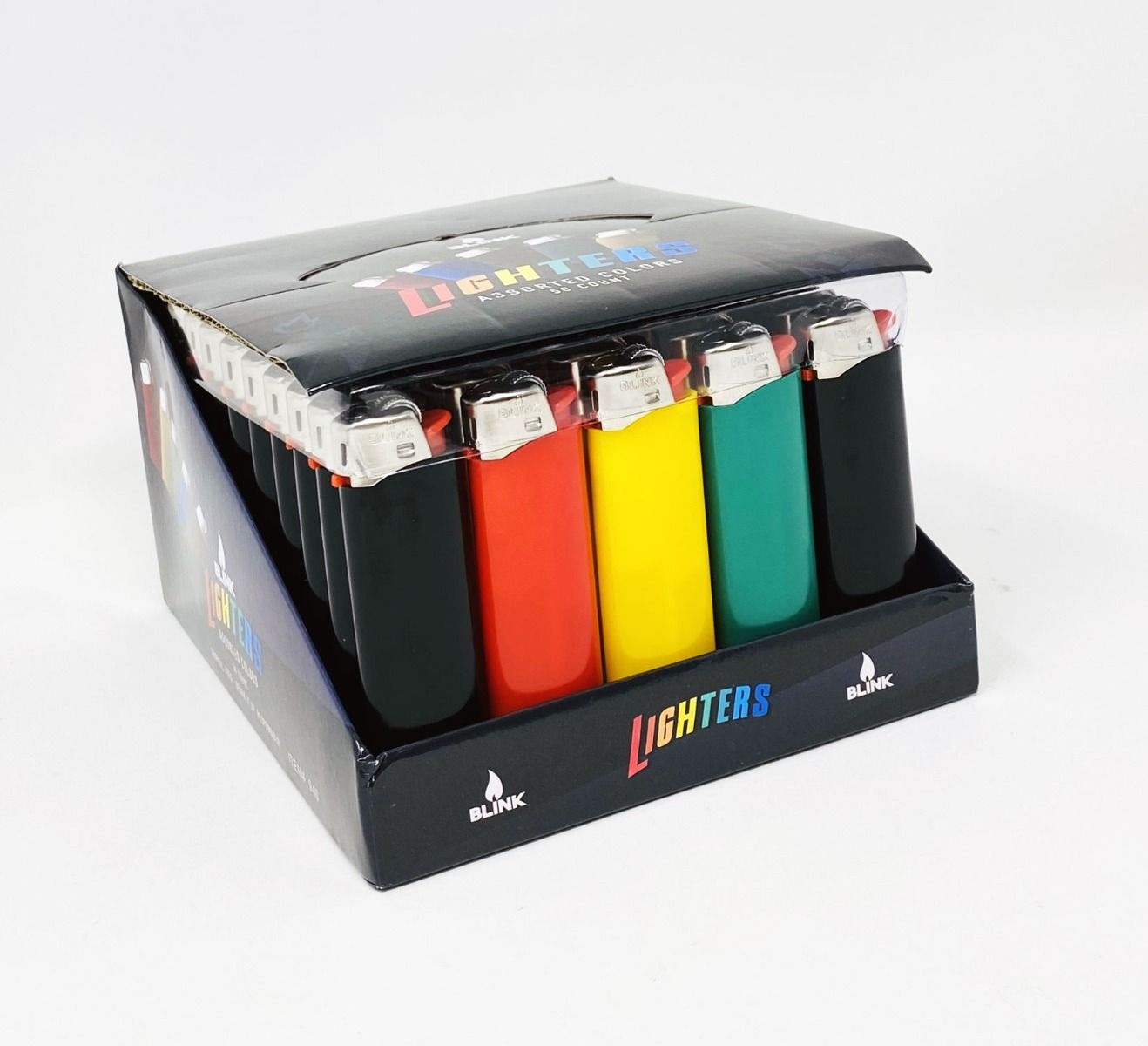 BLINK ASSORTED COLORS LIGHTERS 50 CT