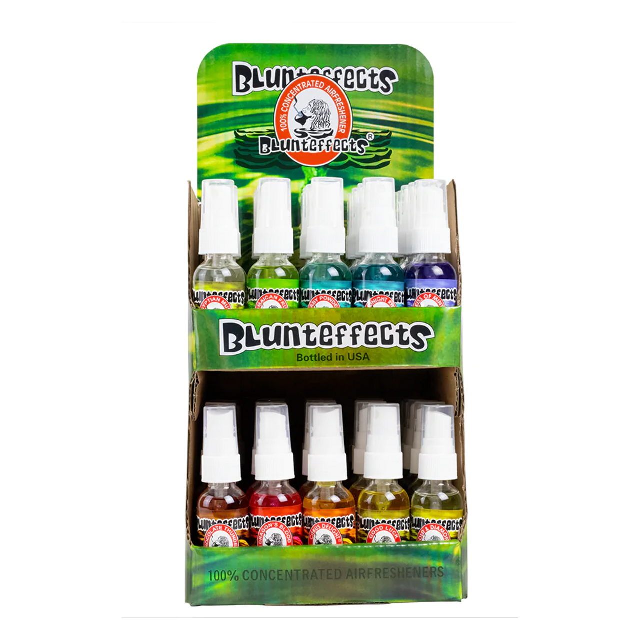 BLUNTEFFECTS 1 OZ. SPRAY AIR-FRESHENERS DISPLAY 50 CT