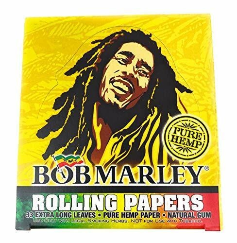 BOB MARLEY PURE HEMP ROLLING PAPERS 33 EXTRA LONG LEAVES
