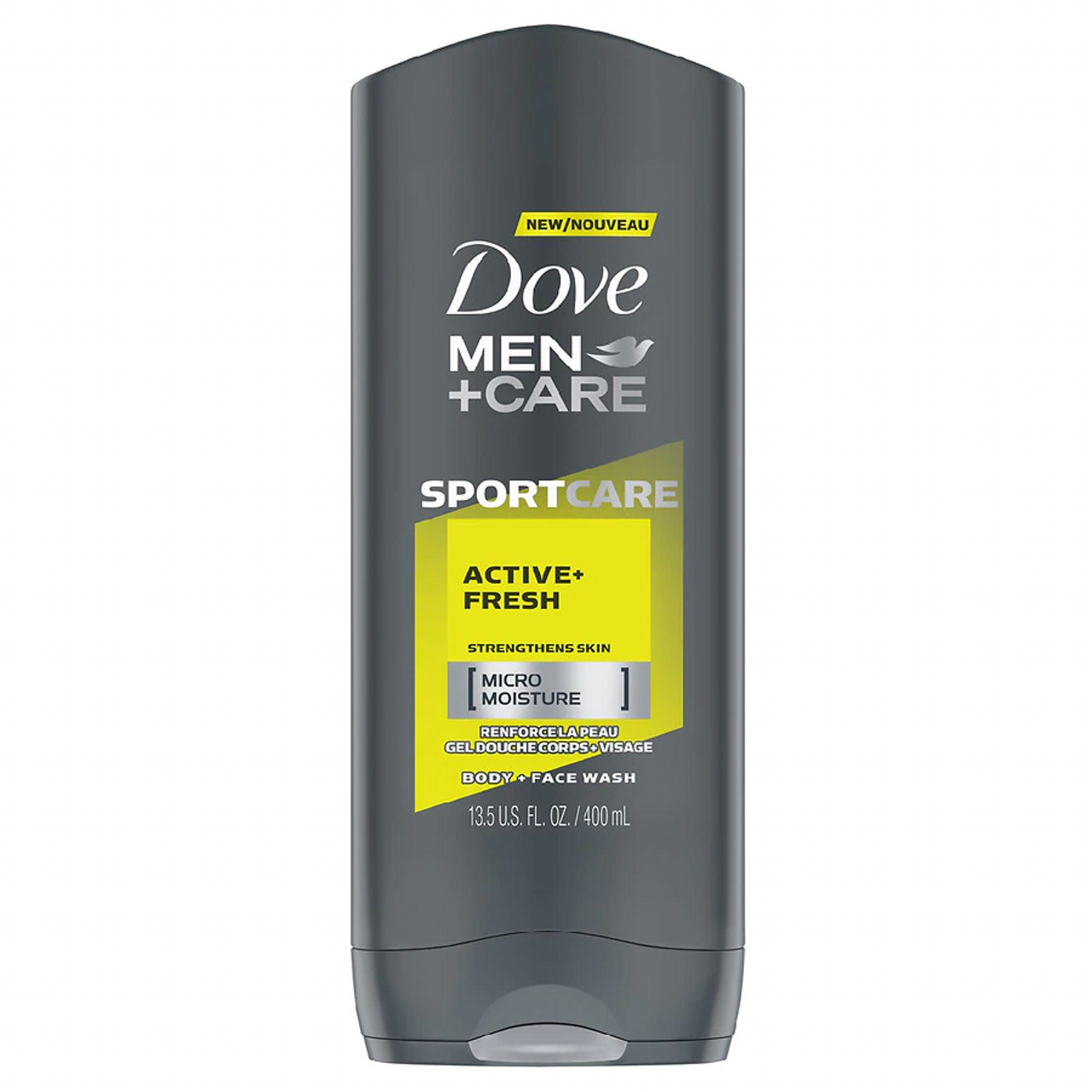 DOVE SPORT CARE ACTIVE FRESH BODY WASH 13.5 OZ 400 ML