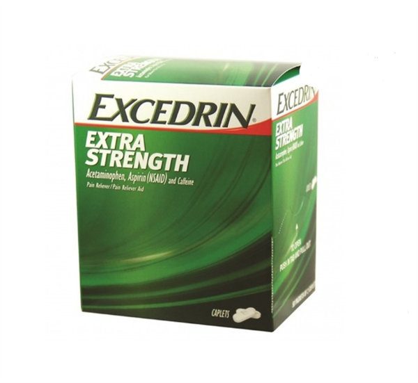 EXCEDRIN EXTRA STRENGTH 25 POUCHES OF 2 CAPLET