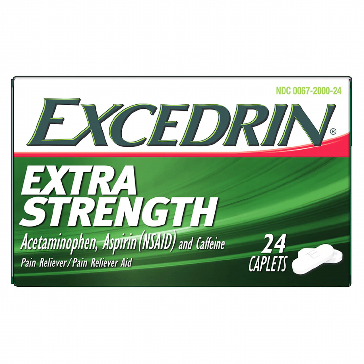 EXCEDRIN EXTRA STRENGTH PAIN RELIEF CAPLETS 24 CT