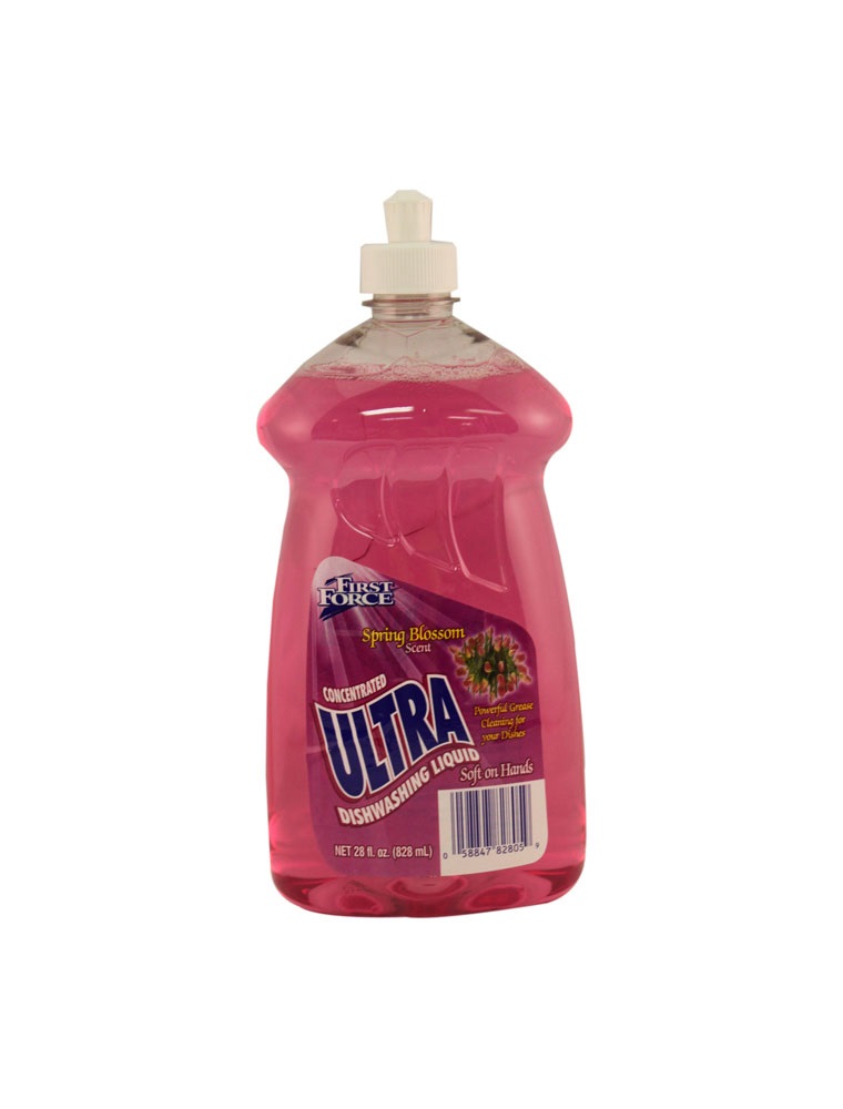 FIRST FORCE ULTRA DISHWASHING LIQUID 28 OZ - SPRING BLOSSOM