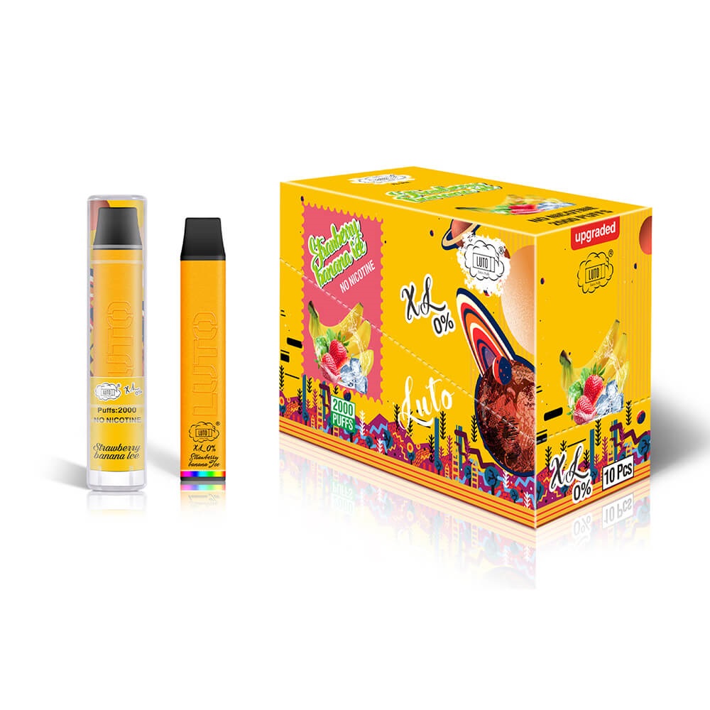 LUTO XL 0% 2000 PUFFS STRAWBERRY BANANA ICE