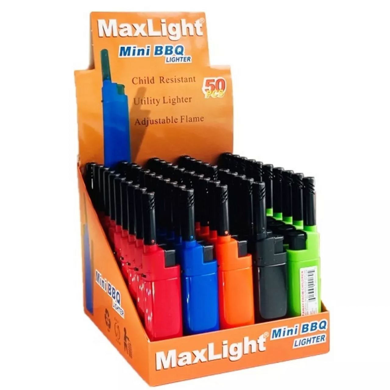 MAXLIGHT MINI BBQ LIGHTER (50PC) 12BX/CS