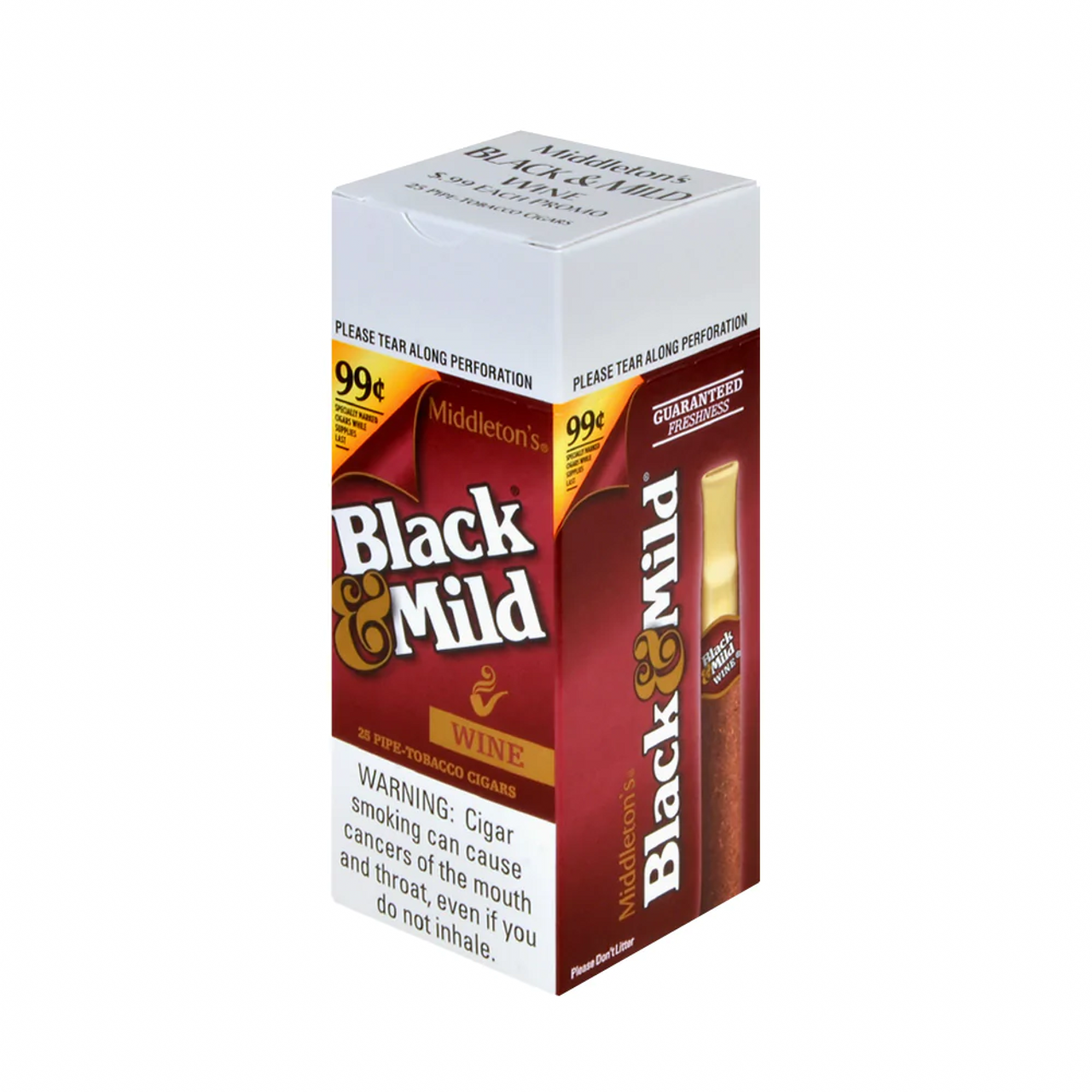 BLACK & MILD WINE CIGARS (25 CT)
