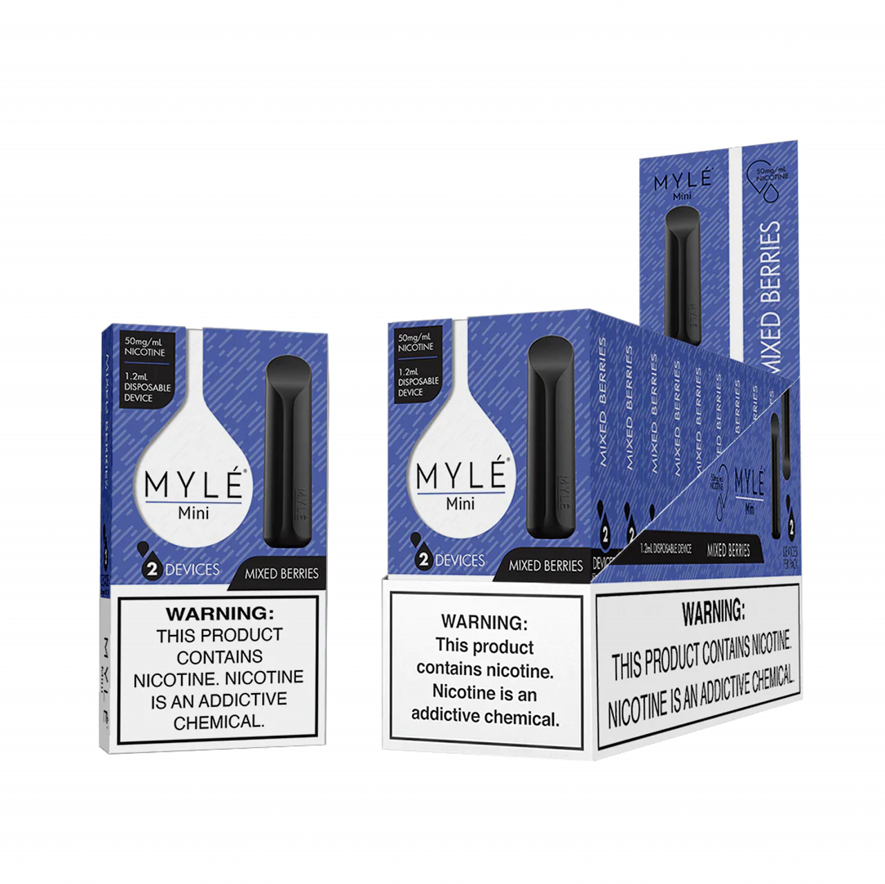 MYLE MINI MIXED BERRIES 1.2  2 DEVICES 10 PACK