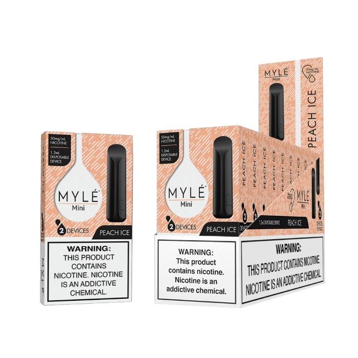MYLE MINI PEACH ICE 1.2  2 DEVICES 10 PACK