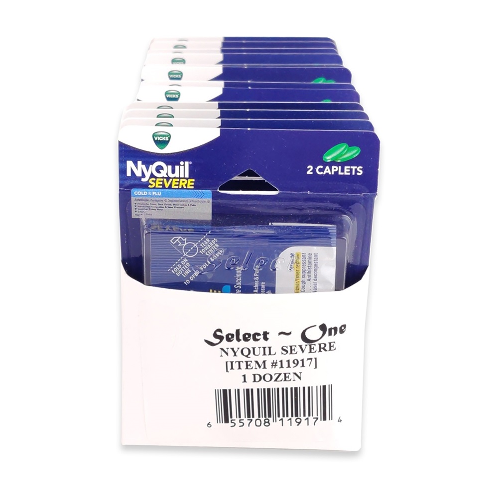 NYQUIL SEVERE SINGLE PACK VAPOCOOL 2 (BOX OF 12)