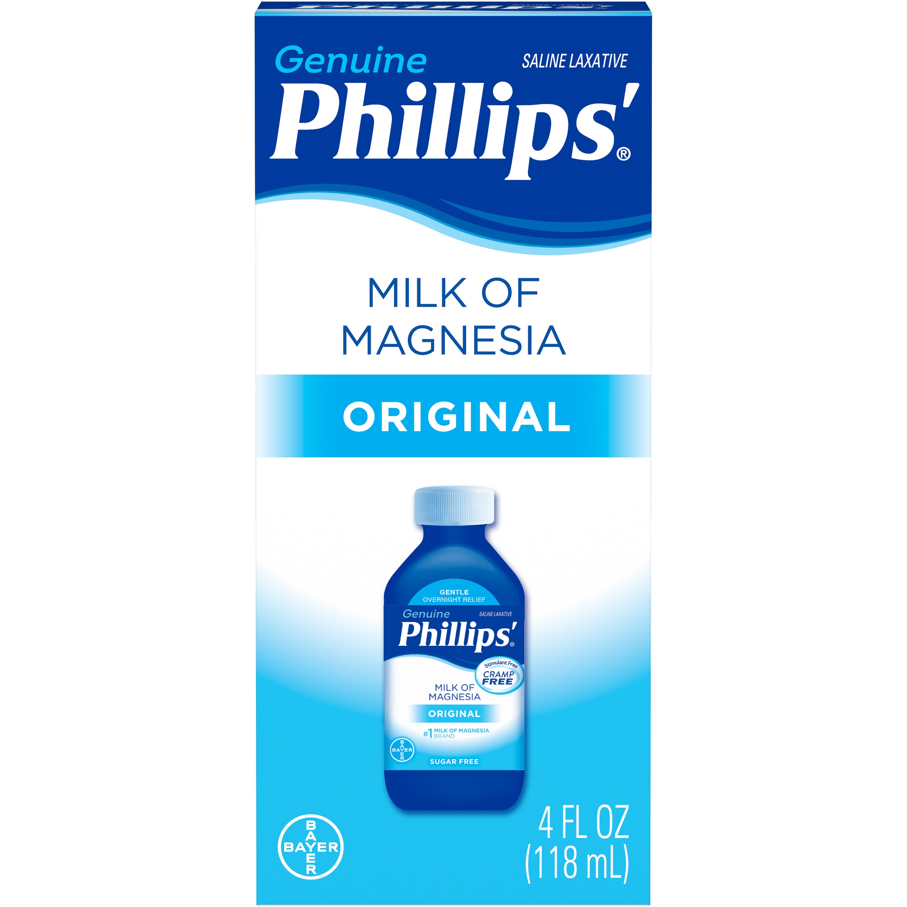 PHILLIPS MILK OF MAGNESIA LIQUID LAXATIVE ORIGINAL 4 OZ