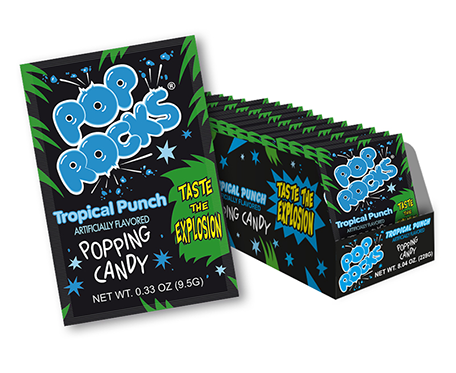 POP ROCKS TROPICAL PUNCH POPPING CANDY - 8.04 OZ (228 g) 24 CT