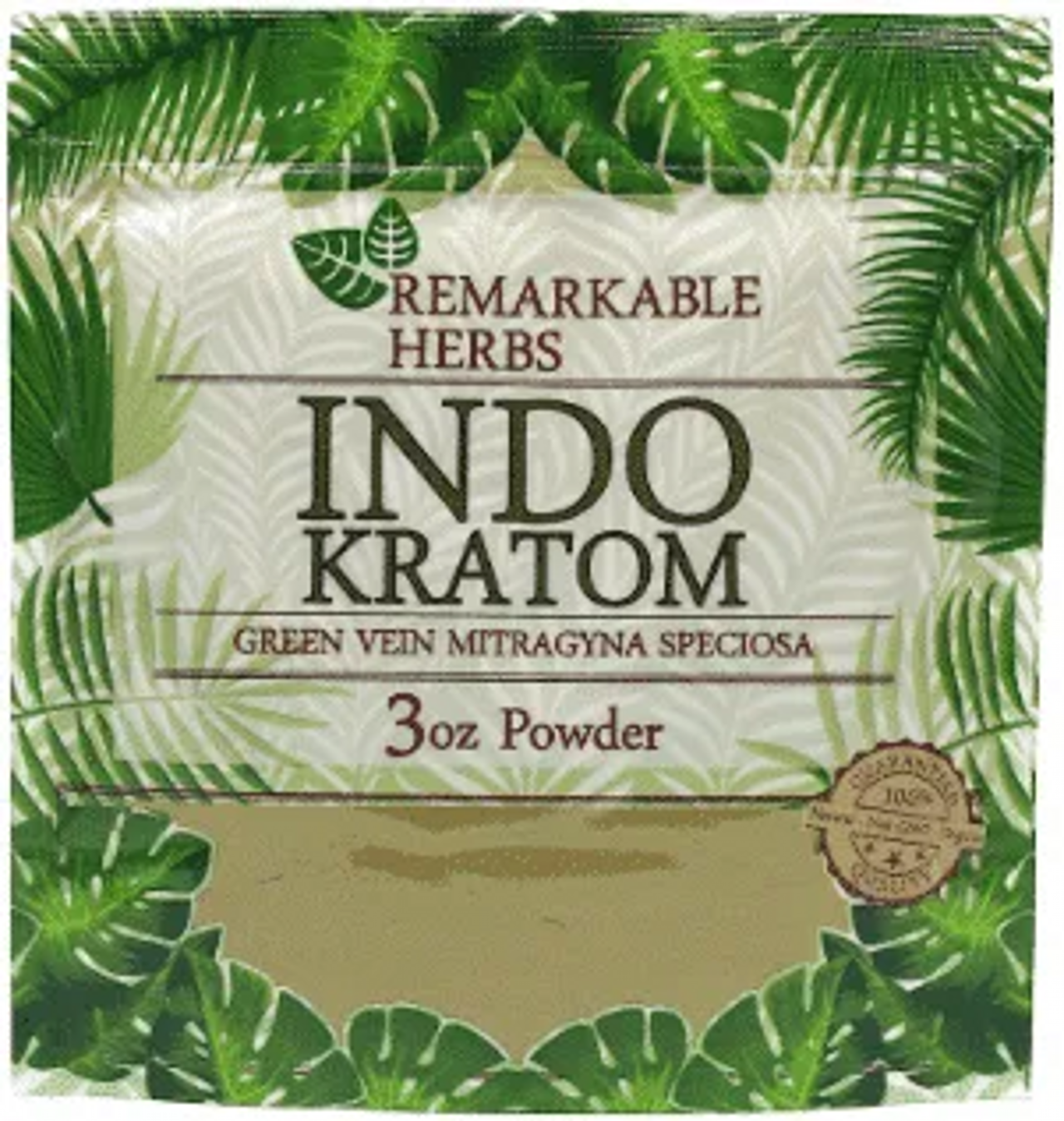 REMARKABLE HERBS INDO KRATOM GREEN VEIN MITRAGYNA 1 OZ POWDER