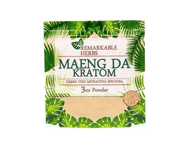 REMARKABLE HERBS MAENG DA KRATOM RED VEIN MITRAGYNA 3 OZ POWDER