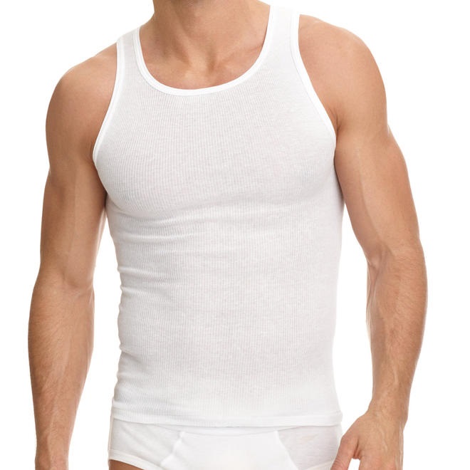 SINGLET FIRST QUALITY 100 % COTTON XL SIZE 3 PCS (1 PCS WHITE, 1 PCS GREY, 1 PCS BLACK)