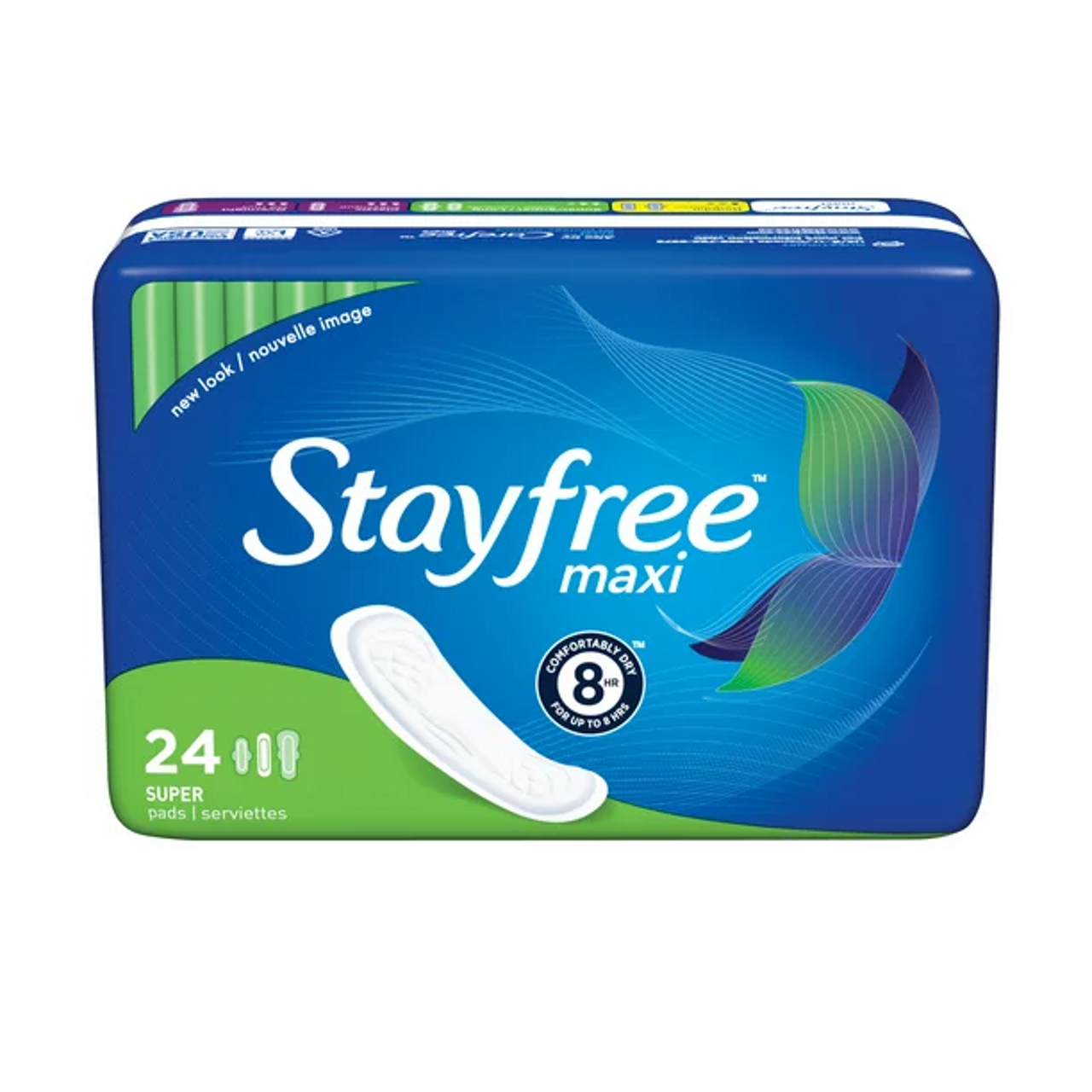STAYFREE MAXI PADS SUPER 24 CT