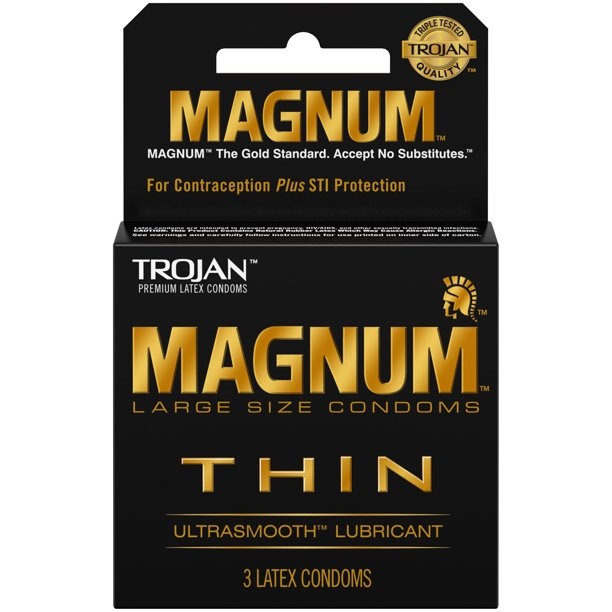 TROJAN MAGNUM THIN CONDOMS 6 X 3 CT