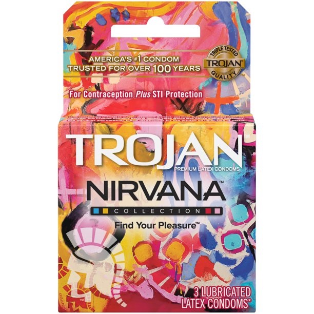 TROJAN NIRVANA COLLECTION VARIETY PACK CONDOMS 6 X 3 CT