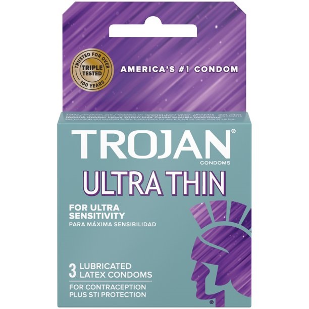 TROJAN ULTRA THIN LUBRICATED 6 X 3 CT