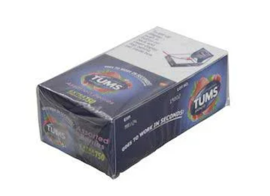 TUMS EXTRA STRENGTH 750 ASSORTED BERRIES CHEWABLE TABLET 12 SINGLE ROLLS 