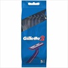 Gillette 5 x G2 Men's Disposable Travel Razors with 2 Precision Comfort Blades_0