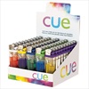 MK CUE DISPOSABLE FLINT LIGHTER TRANSPARENT ASST 50PC/BOX_0
